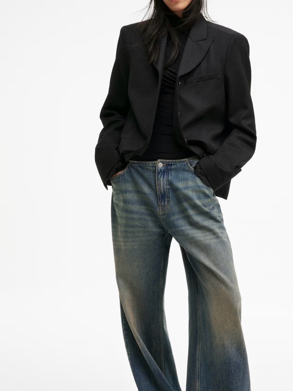 H&M BAGGY LOW JEANS